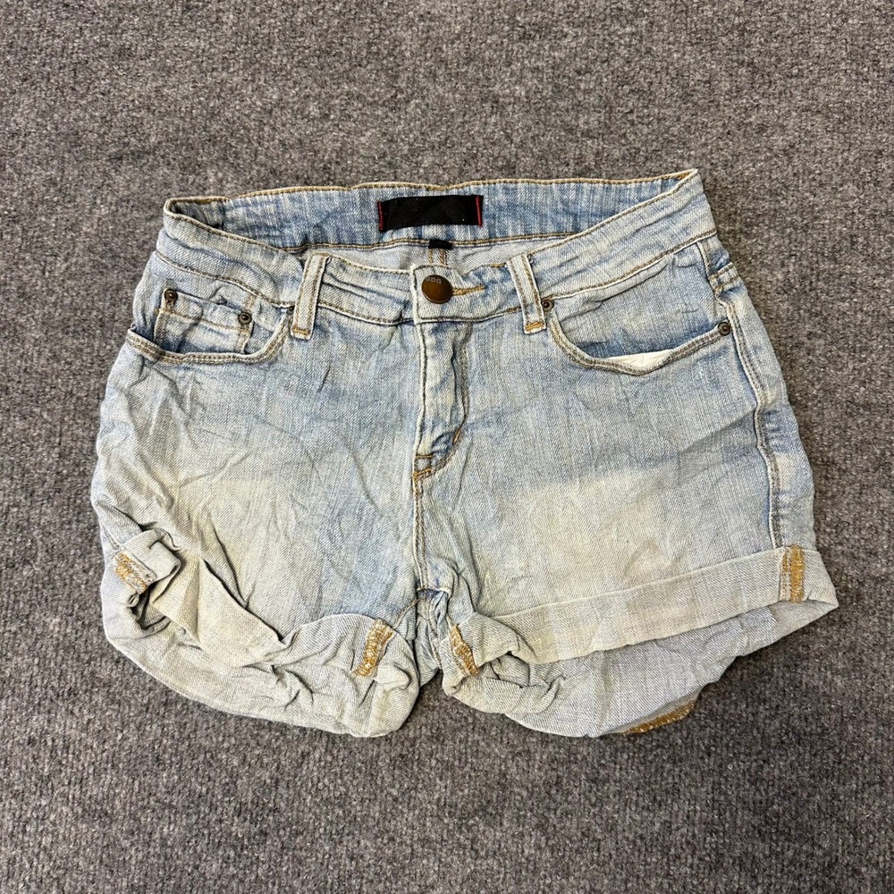 BDG Shorts Womens Size 25 Light Wash Denim Cuffed Casual Five Pocket Good